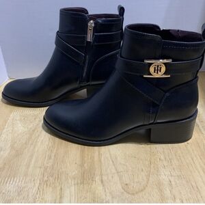 Tommy Hilfiger Women's Black Ankle Booties